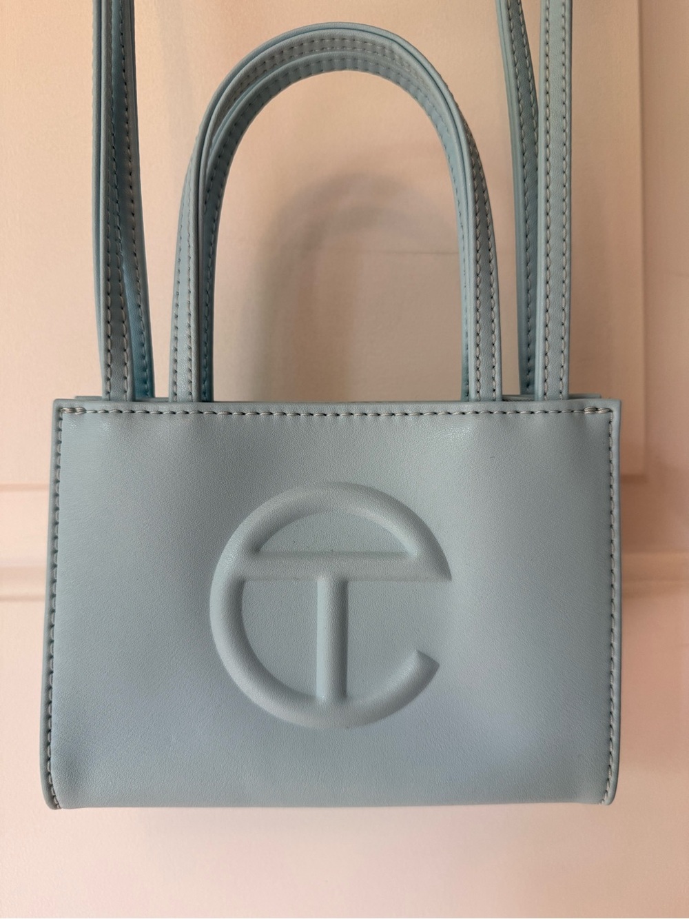Telfar Small Pool Blue Shopper Tote with Dust Bag - Perfect Condition